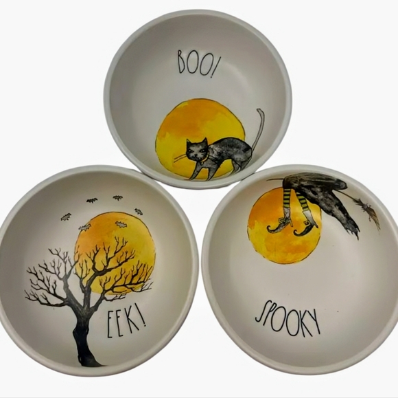 NEW Rae Dunn Halloween Theme Tasting Bowls - Picture 1 of 3